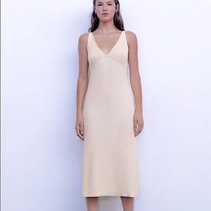 ZARA sleeveless knit dress set